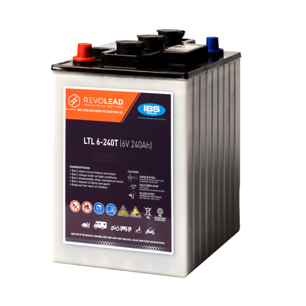 Batterie al piombo acido Revolead LTL6-240 T 6V 240Ah